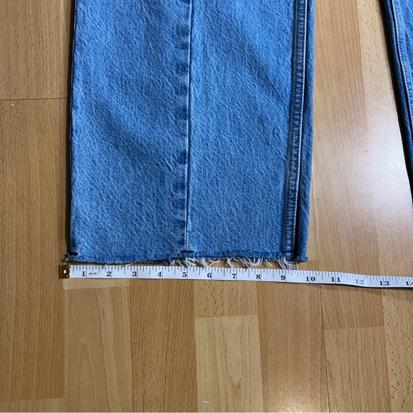 Abercrombie & Fitch Curve Love The Loose High Rise Light Blue 8 Tall Long - Picture 11 of 11